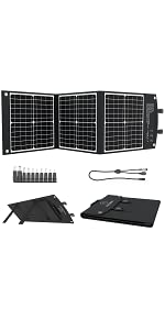60W foldable solar panel charger for smartphone tablet