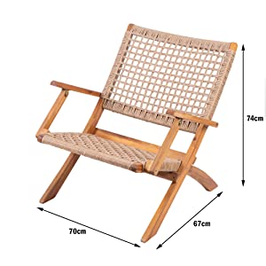 foldable chair dimensions