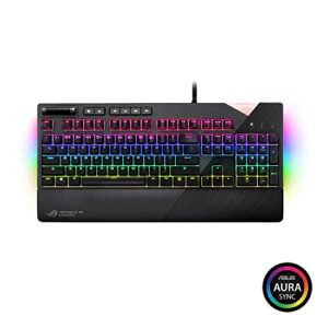 ASUS ROG Strix Flare RGB Mechanical Gaming Keyboard Cherry MX Red with USB Pass Through