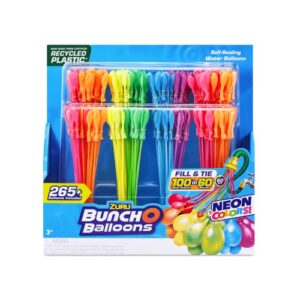 Bunch O Balloons Neon Splash 265+ Rapid-Filling Self-Sealing Water Balloons (8 Pack)
