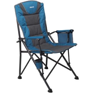 XGEAR Folding Camping Chair Hard Arm Camping Chair With Padding Portable Oversized Leisure Chair Outdoo