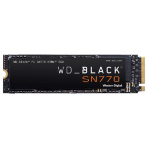 Western Digital WD_BLACK SN770 2TB M.2 2280 PCIe Gen4 NVMe Gaming SSD up to 5150 MB/s read speed